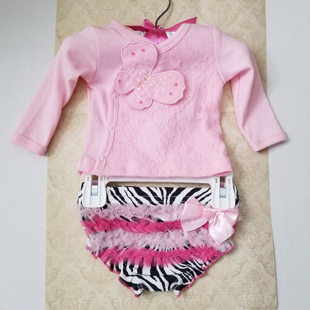 Infant Girl 2 pc Diaper Cover Set by Babyrageous